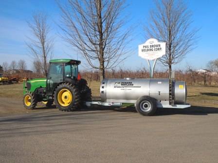 Sprayer equipment in a field
