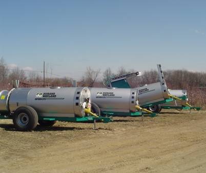 Sprayer equipments in a field
